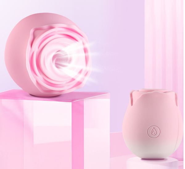 rose clitoral sucker – 10 suction modes, usb magnetic rechargeable, ipx5 waterproof silicone (solid & gradient colors)