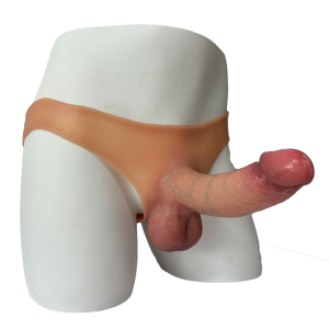 strap on panties with realistic dildo – solid & hollow options, liquid silicone, non vibrating, waist 70 cm