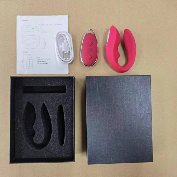 u shaped wearable vibrator – 12 vibration modes, magnetic usb rechargeable, ipx5 waterproof silicone, remote control
